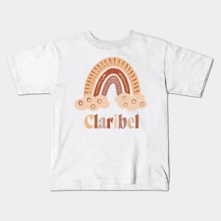 Hand Name Written Of Claribel Kids T-Shirt